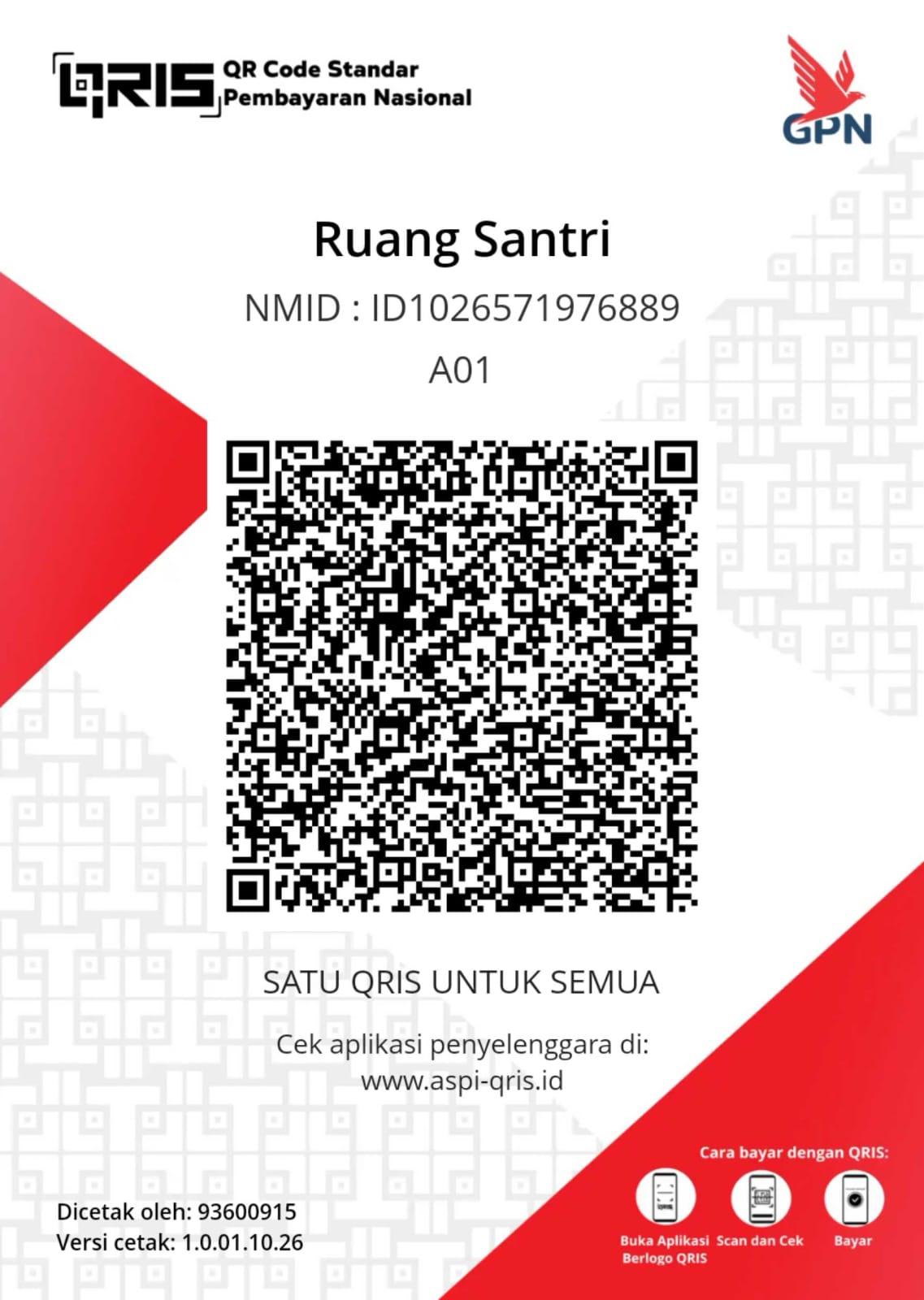 QRIS Ruang Santri