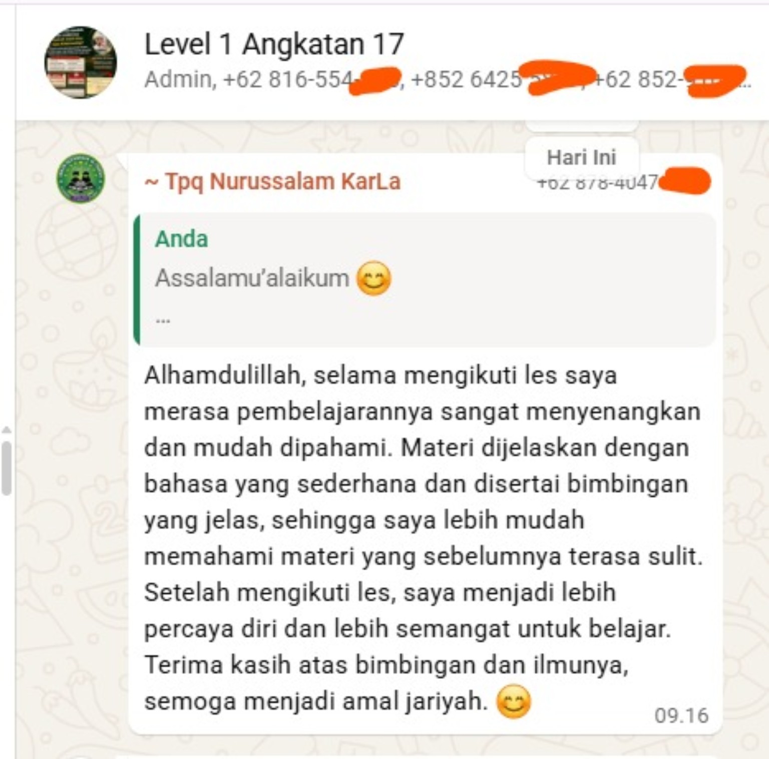 Testimoni santri 4